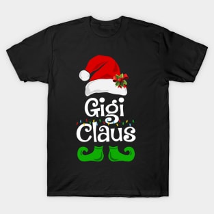 Gigi Claus Santa Funny Christmas Pajama Matching Family T-Shirt